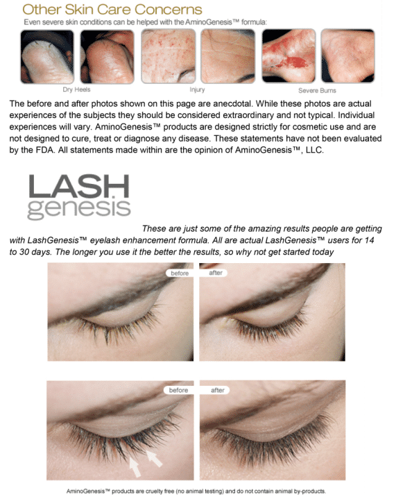 Eyelash enhancement formula : Brought to you by the Hormone Replacement Center of Texas